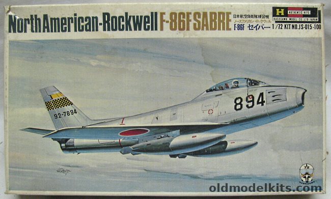 Hasegawa 1/72 North American F-86F Sabre Jet - JSDF, JS015-100 plastic model kit
